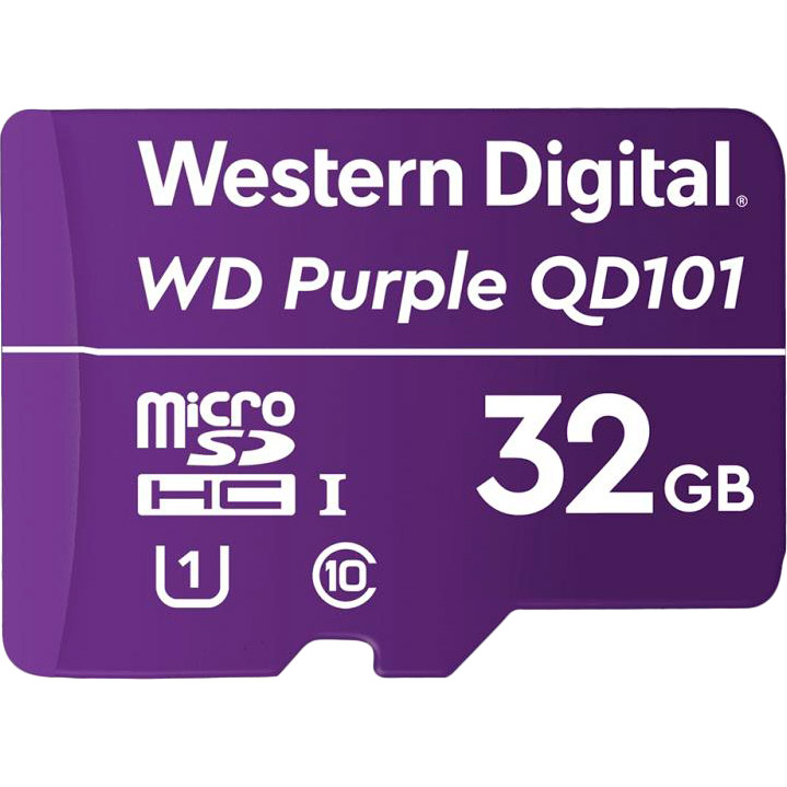 

Карта памяти WD Purple 32GB microSDXC UHS-I (WDD032G1P0C), 32GB microSDHC UHS-I Purple QD101 (WDD032G1P0C)