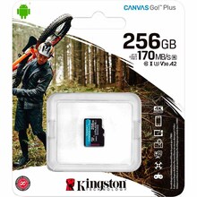 Карта пам'яті KINGSTON MicroSDXC 256GB Canvas Go! Plus Class 10 UHS-I U3 V30 A2 (SDCG3/256GBSP)