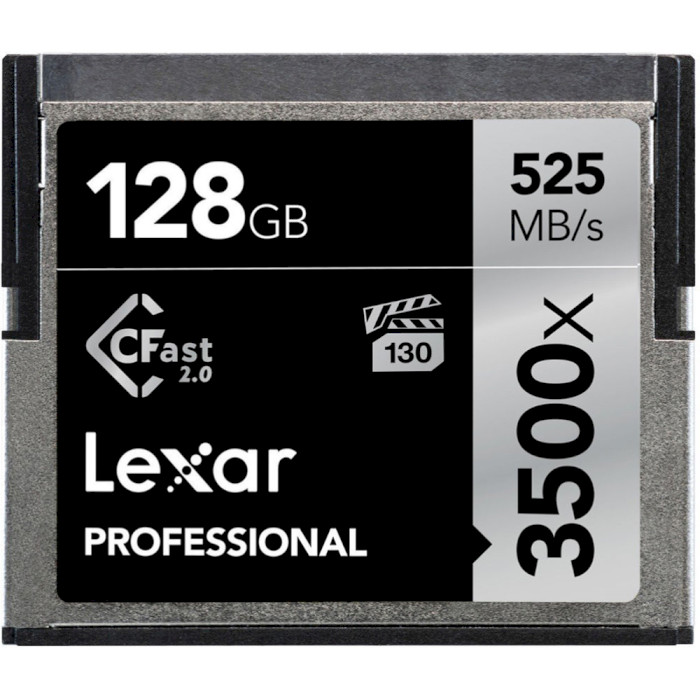 

Карта памяти LEXAR 128GB Professional 3500x CFast 2.0 card, 128GB Professional 3500x CFast 2.0 card