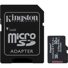 картка пам'яті KINGSTON microSDHC 32GB Industrial pSLC C10 A1 +ad