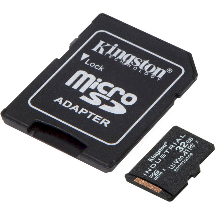 картка пам'яті KINGSTON microSDHC 32GB Industrial pSLC C10 A1 +ad Тип карти micro-SDНС