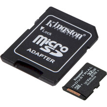 картка пам'яті KINGSTON microSDHC 32GB Industrial pSLC C10 A1 +ad