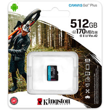 Карта памяти KINGSTON Micro-SDXC 512GB Canvas Go! Plus UHS-I U3 V30 A2 (SDCG3/512GBSP)