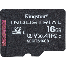 Карта пам'яті KINGSTON microSDHC 16GB Industrial pSLC C10 A1