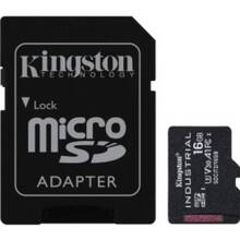 Карта памяти KINGSTON Industrial microSDHC 16GB C10 + SD (SDCIT2/16GB)