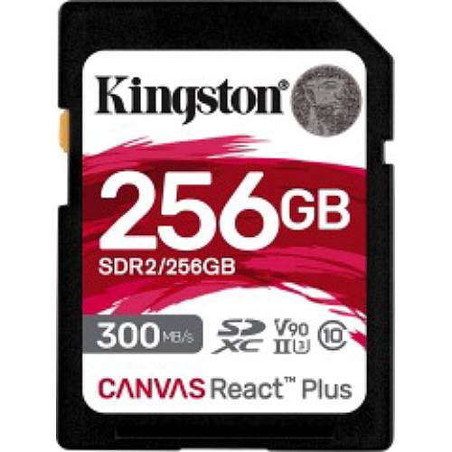 Карта памяти KINGSTON Canvas React Plus 256GB SDHC/SDXC UHS-II (SDR2/256GB)