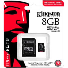Карта пам'яті KINGSTON micro-SDHC 8GB Industrial Class 10 (SDCIT2/8GB)
