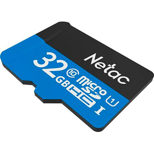 Карта памяти NETAC 32GB microSD C10 UHS-I + SD адаптер (NT02P500STN-032G-R) Тип карты micro-SDНС