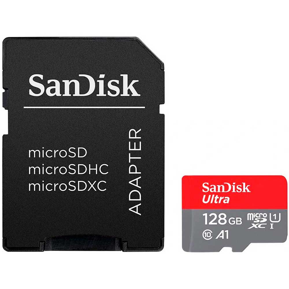 Карта пам'яті SANDISK MicroSDXC 128GB UHS-I Class 10 Ultra A1 + SD-adapter (SDSQUAB-128G-GN6MA)