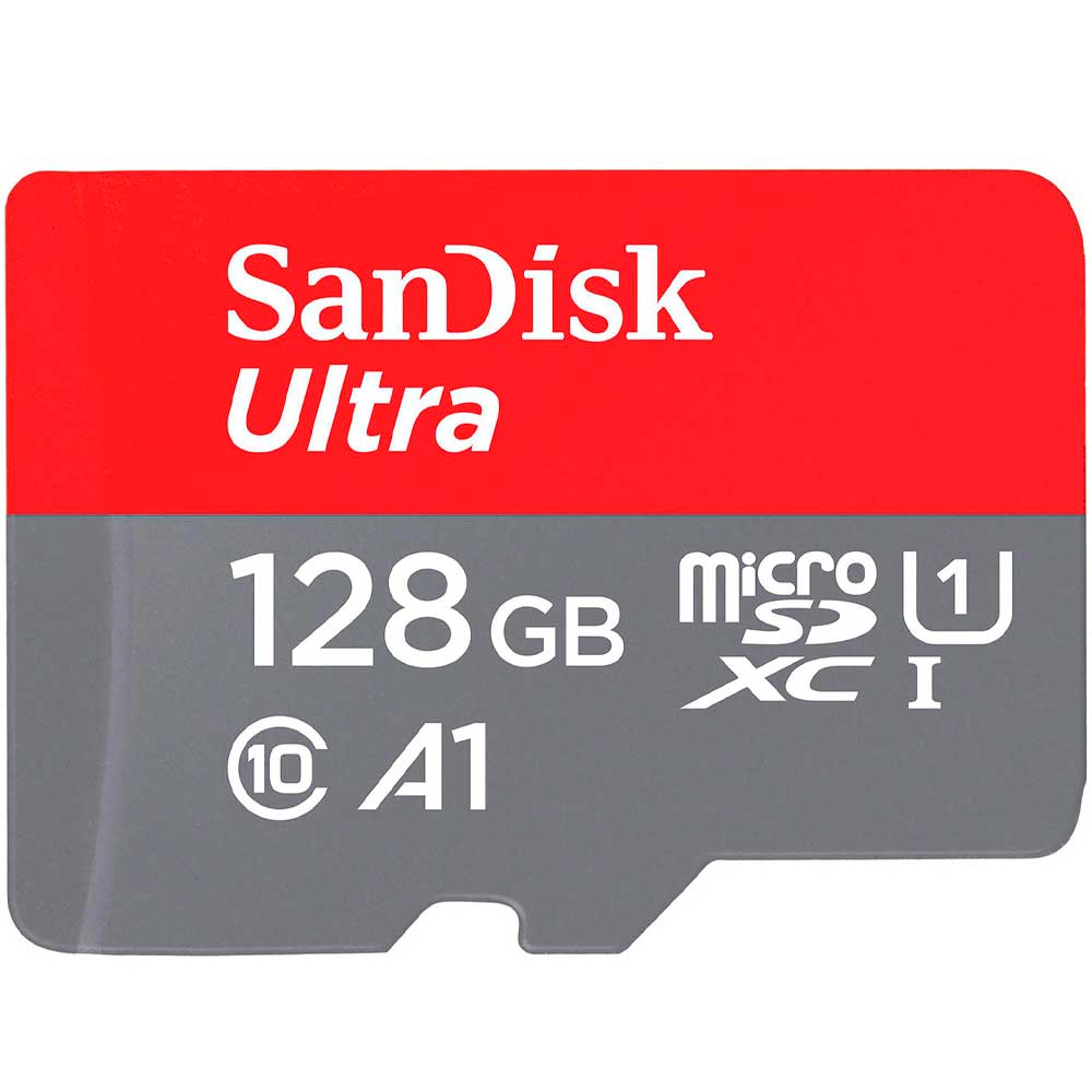 Карта пам'яті SANDISK MicroSDXC 128GB UHS-I Class 10 Ultra A1 + SD-adapter (SDSQUAB-128G-GN6MA) Об'єм пам'яті 128 Гб