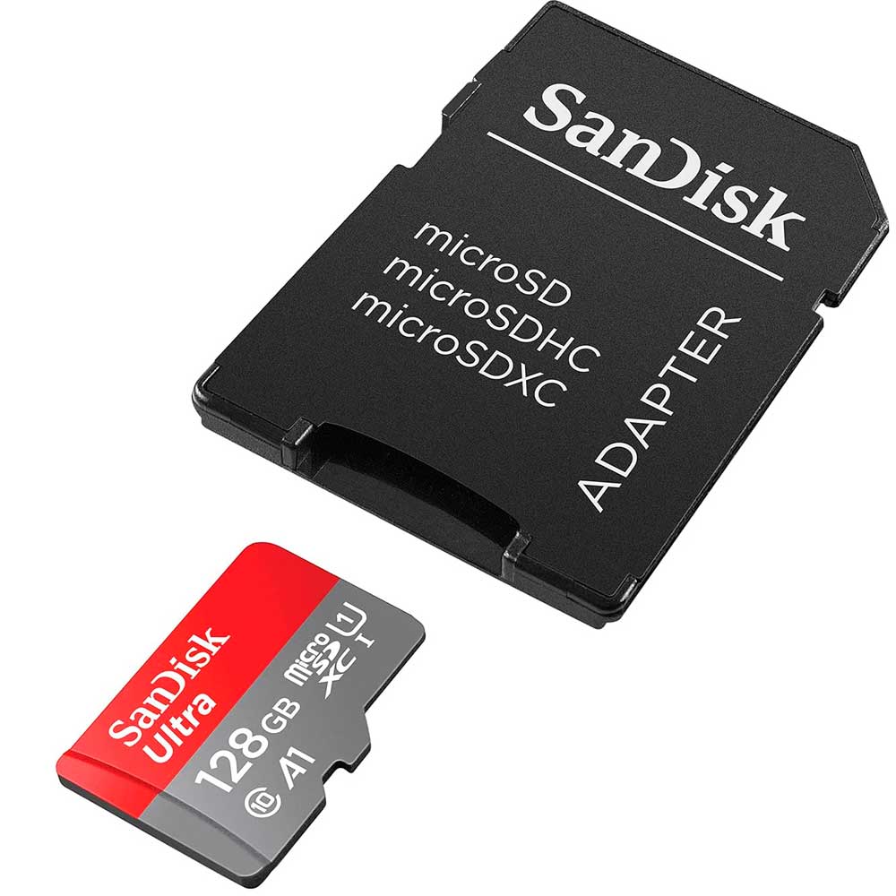 Карта пам'яті SANDISK MicroSDXC 128GB UHS-I Class 10 Ultra A1 + SD-adapter (SDSQUAB-128G-GN6MA) Тип карти micro-SDXC