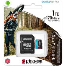 Карта пам'яті Kingston MicroSDXC 1TB UHS-I/U3 Class 10 Canvas Go! Plus + SD-адаптер (SDCG3/1TB)