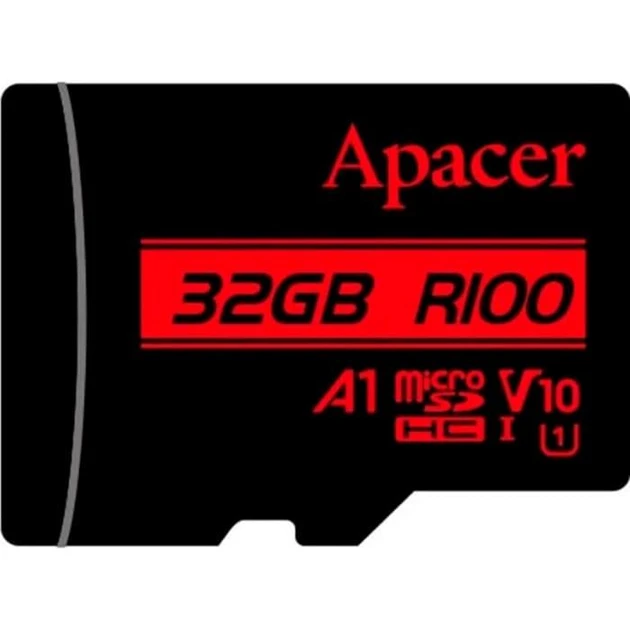 Карта памяти APACER microSDHC 32GB UHS-I Class 10 (AP32GMCSH10UB-RA)