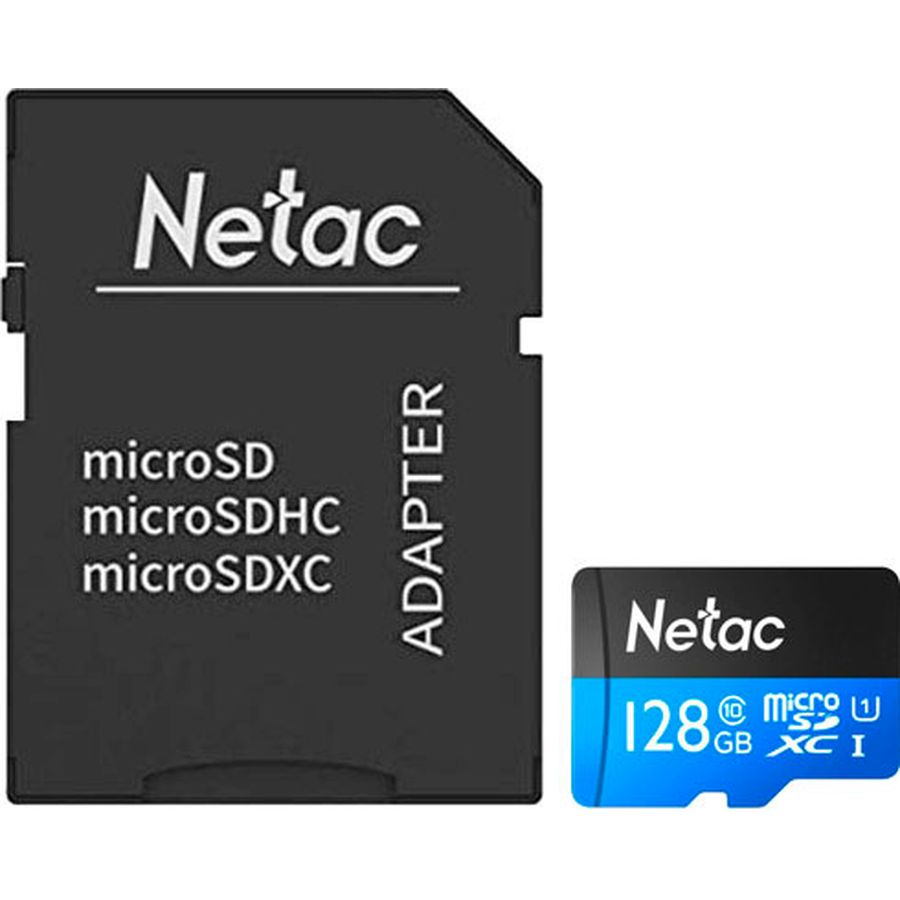 Карта пам'яті NETAC P500 Standard MicroSDXC 128 GB (NT02P500STN-128G-R) Клас 10