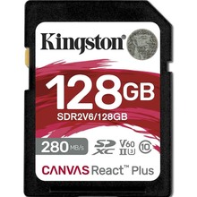 Карта памяти KINGSTON SD 128GB C10 UHS-II U3 (SDR2V6/128GB)