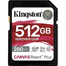 Карта памяти KINGSTON SD 512GB C10 UHS-II U3 (SDR2V6/512GB)