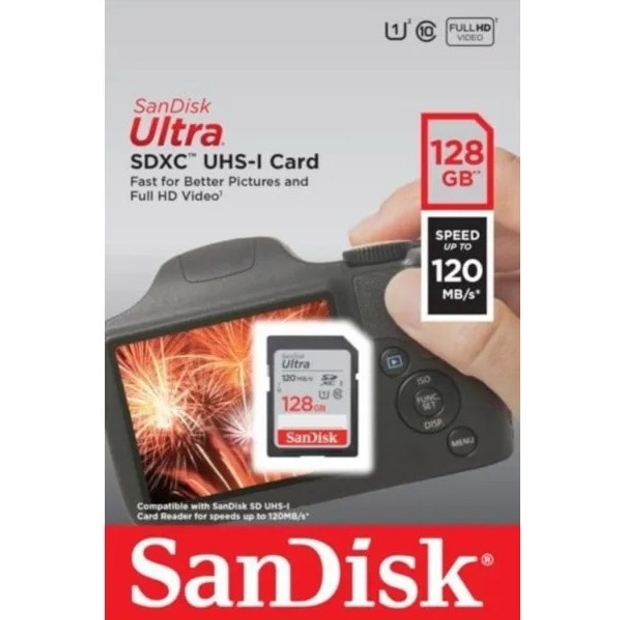 Карта памяти SANDISK microSD 128GB C10 UHS-I Ultra (SDSQUAB-128G-GN6MN) Тип карты micro-SDXC