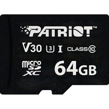 Карта памяти PATRIOT microSDXC 64GB VX U3 C10 V30 (PSF64GVX31MCX)