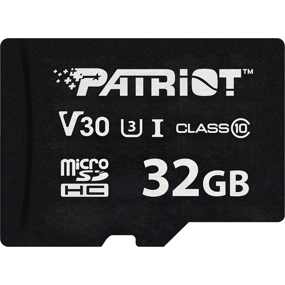 Карта памяти PATRIOT microSDHC 32GB VX U3 C10 V30 (PSF32GVX31MCH)