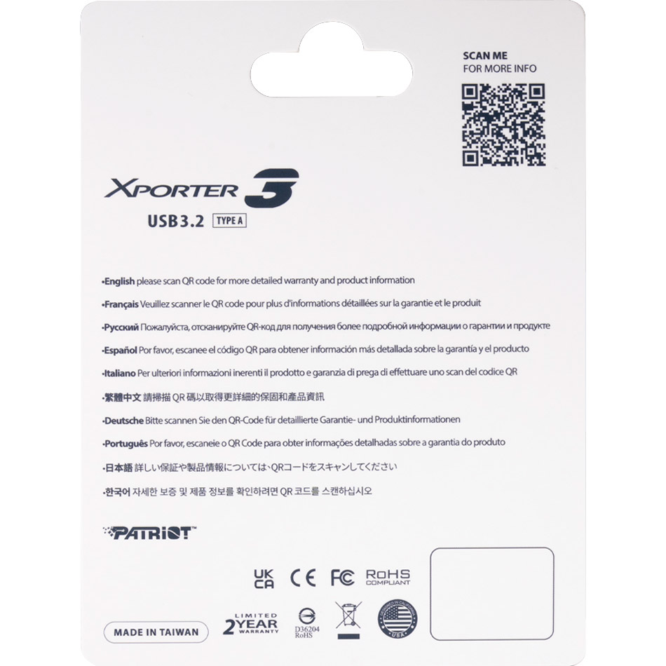 Карта памяти PATRIOT microSDHC 32GB VX U3 C10 V30 (PSF32GVX31MCH) Объём памяти 32 Гб