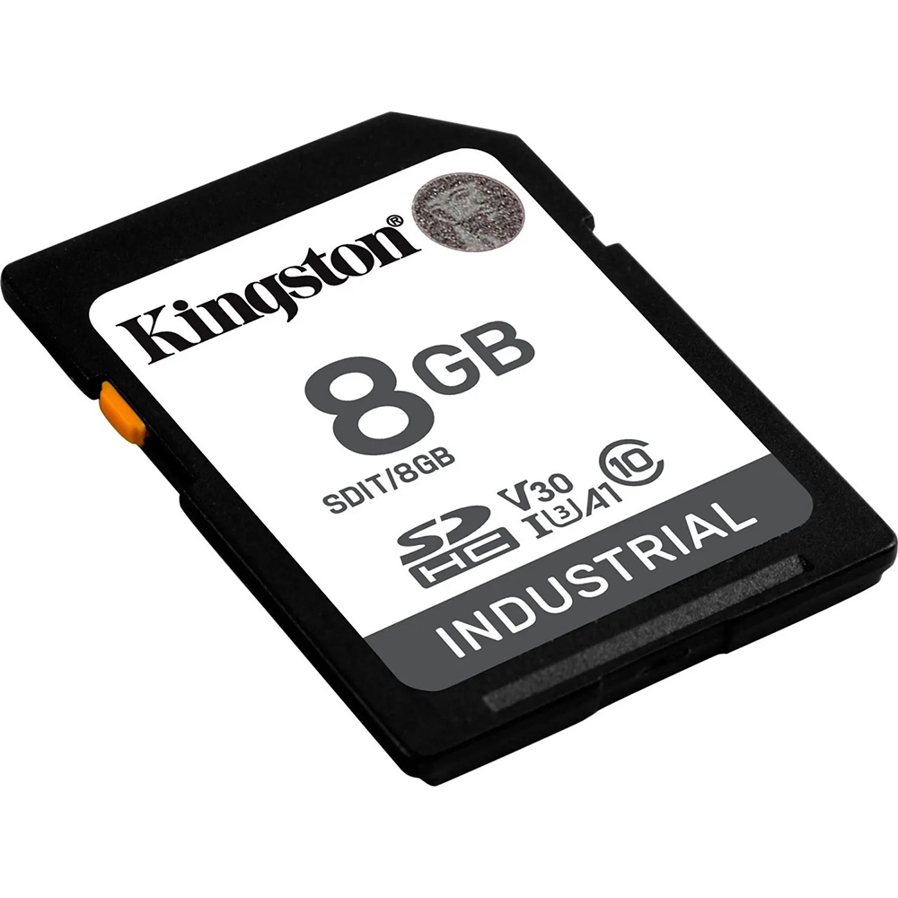 Карта пам'яті KINGSTON SDHC 8GB Industrial Class 10 UHS-I U3 V30 (SDIT/8GB) Тип карти SDHC