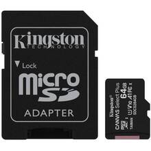 Карта памяти Kingston Canvas Select Plus Class 10 MicroSDXC 64GB UHS-I U1 V10 A1 (SDCS2/64GB-3P1A)