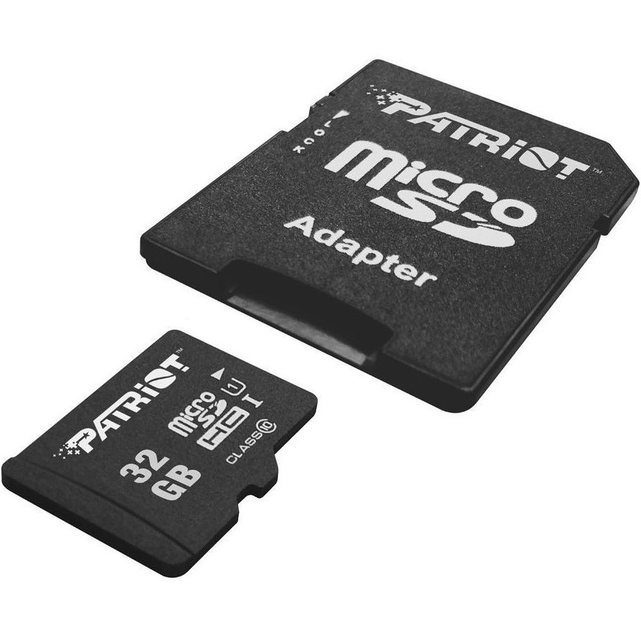 Карта пам'яті PATRIOT microSDHC 32GB LX Series UHS-I Class 10 + SD-adapter (PSF32GMCSDHC10) Тип карти micro-SDНС