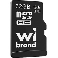 32 гб Карта памяти Wibrand microSDHC 32GB Class 10 UHS-I U1 (WICDHU1/32GB)