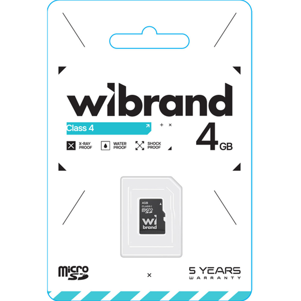 Карта пам'яті WIBRAND microSDHC 4Gb class 4 (WICDC4/4GB) Тип карти micro-SD