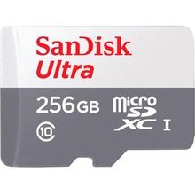 Карта памяти SANDISK microSDXC 256GB Ultra class 10 UHS-1 (SDSQUNR-256G-GN3MN)