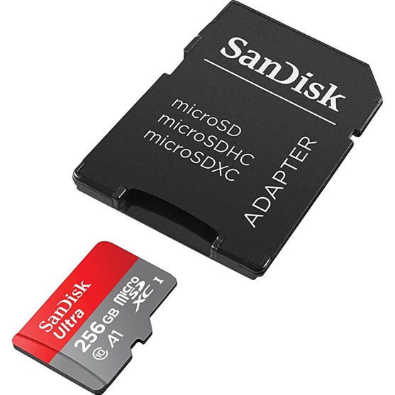 Карта памяти SANDISK microSDXC 256GB Ultra class 10 UHS-1 + адаптер SD (SDSQUAC-256G-GN6MA) Тип карты micro-SDXC