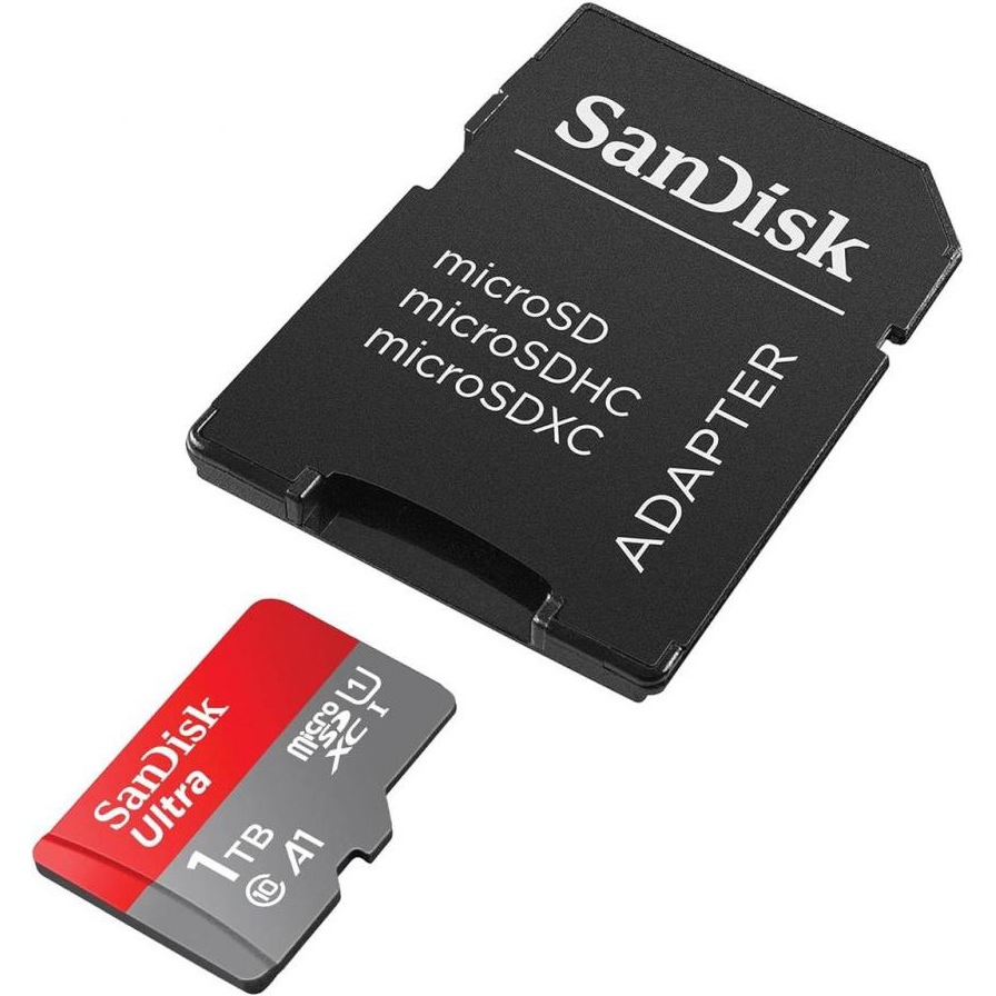 карта памяти SANDISK microSDXC 1TB Ultra class 10 UHS-1 + адаптер SD (SDSQUAC-1T00-GN6MA) Тип карты micro-SDXC