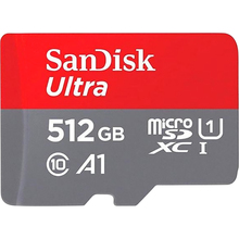 Карта памяти SANDISK microSDXC 512GB Ultra Class 10 UHS-I (SDSQUAC-512G-GN6MA)