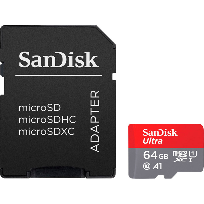 Карта пам'яті SanDisk microSDXC Ultra 64GB Class 10 UHS-I A1 (SDSQUAB-064G-GN6MA) Карта пам'яті SanDisk microSDXC Ultra 64GB Class 10 UHS-I A1 (SDSQUAB-064G-GN6MA)