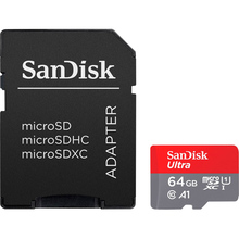 64 гб Карта памяти SanDisk microSDXC Ultra 64GB Class 10 UHS-I A1 (SDSQUAB-064G-GN6MA)