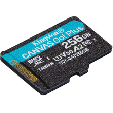 Карта пам'яті KINGSTON MicroSDXC 256 GB UHS-I/U3 Class 10 Canvas Go! Plus (SDCG4/256GBSP)