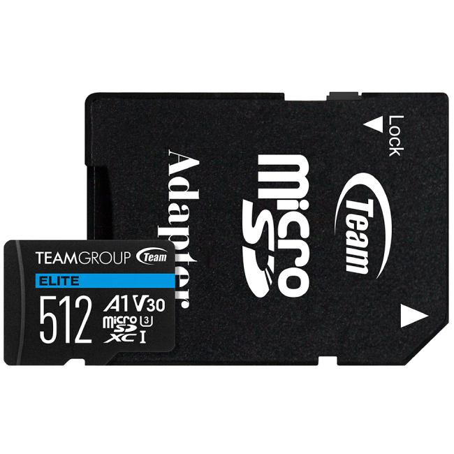 Карта памяти TEAM Elite MicroSDXC 512GB UHS-I/U3 Class 10 Black (TEAUSDX512GIV30A103) Карта памяти TEAM Elite MicroSDXC 512GB UHS-I/U3 Class 10 Black (TEAUSDX512GIV30A103)