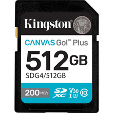 Карта пам'яті KINGSTON SDXC 512GB Canvas Go Plus Gen4 C10 UHS-I U3 V30 (SDG4/512GB)