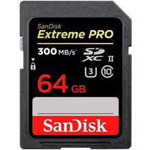 Карта пам'яті SANDISK 64GB C10 UHS-II U3 R280/W100MB/s Extreme Pro V60 (SDSDXEP-064G-GN4IN)
