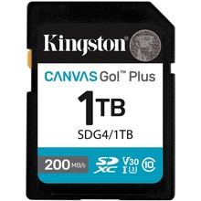 Карта памяти KINGSTON SDXC (UHS-1 U3) Canvas Go! Plus 1Tb class 10 A2 V30 (SDG4/1TB)