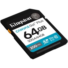 Карта пам'яті Kingston SDXC (UHS-1 U3) Canvas Go! Plus 64Gb class 10 A2 V30 (SDG4/64GB)