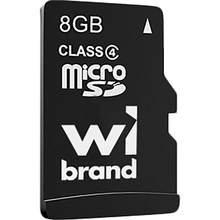 Карта пам'яті WIBRAND micro-SDHC 8GB Class 4 (WICDC4/8GB)
