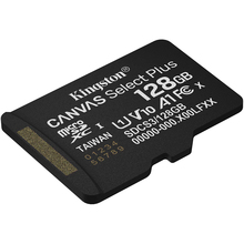 Карта пам'яті KINGSTON microSDXC 128GB Canvas Select Plus Gen3 Class 10 UHS-I U1 V10 A1 (SDCS3/128GBSP)
