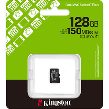 Карта пам'яті KINGSTON microSDXC 128GB Canvas Select Plus Gen3 Class 10 UHS-I U1 V10 A1 (SDCS3/128GBSP)