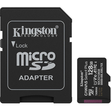 Карта пам'яті KINGSTON microSDXC 128Gb Canvas Select Plus Gen3 Class 10 UHS-I U1 V10 A1 + SD-adapter (SDCS3/128GB)
