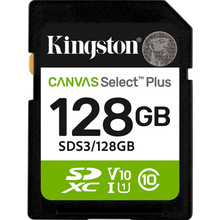Карта памяти KINGSTON SDXC 128GB UHS-I Class 10 Canvas Select Plus (SDS3/128GB)