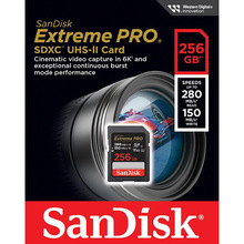 Карта пам'яті SANDISK SD 256GB C10 UHS-II U3 Extreme Pro V60 (SDSDXEP-256G-GN4IN)