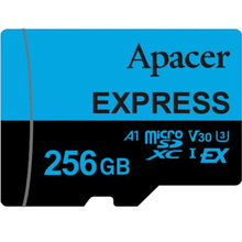 Карта памяти APACER microSDXC Express UHS-I U3 V30 A1 256GB (AP256GMCEXG3X17-RA)