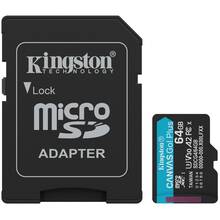 Флеш карта Карта памяти KINGSTON MicroSDXC 64GB Canvas Go! Plus Gen4 A2 U3 V30 Card (SDCG4/64GB)