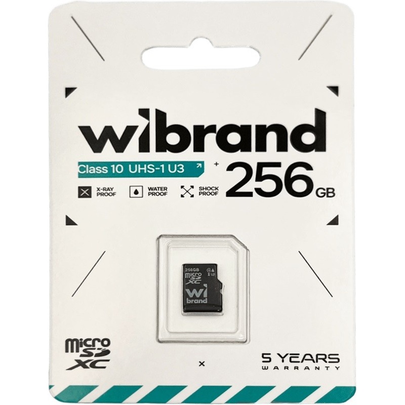 Карта пам'яті WIBRAND micro-SDXC UHS-1 U3 256Gb (WICDHU3/256GB)